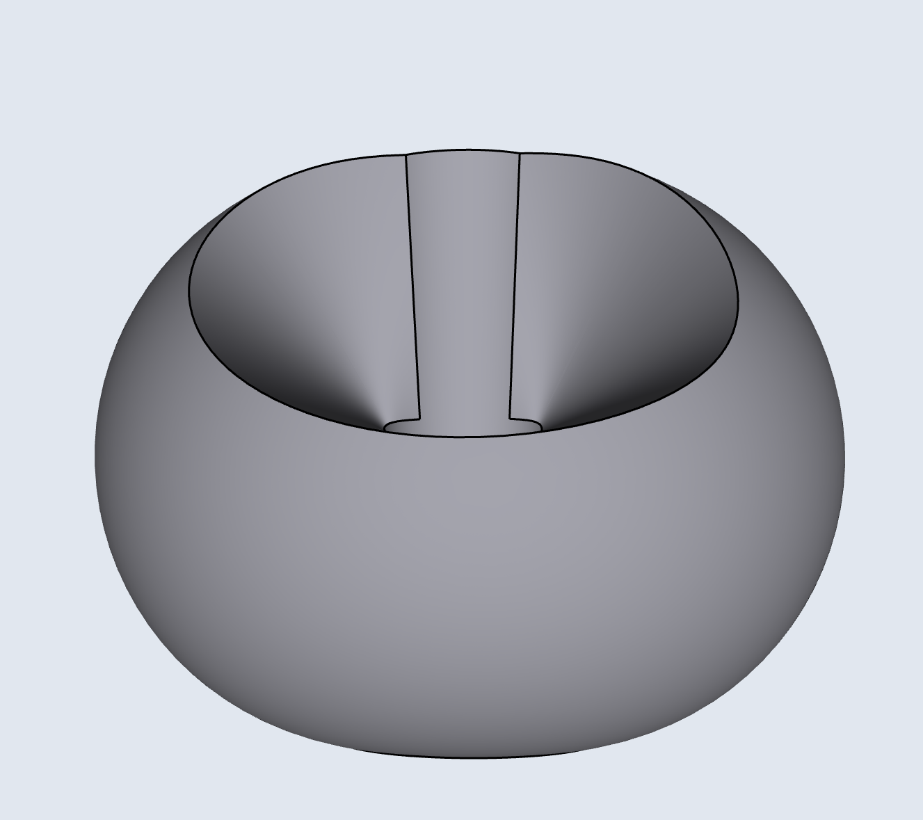 3D models the bench and bin.